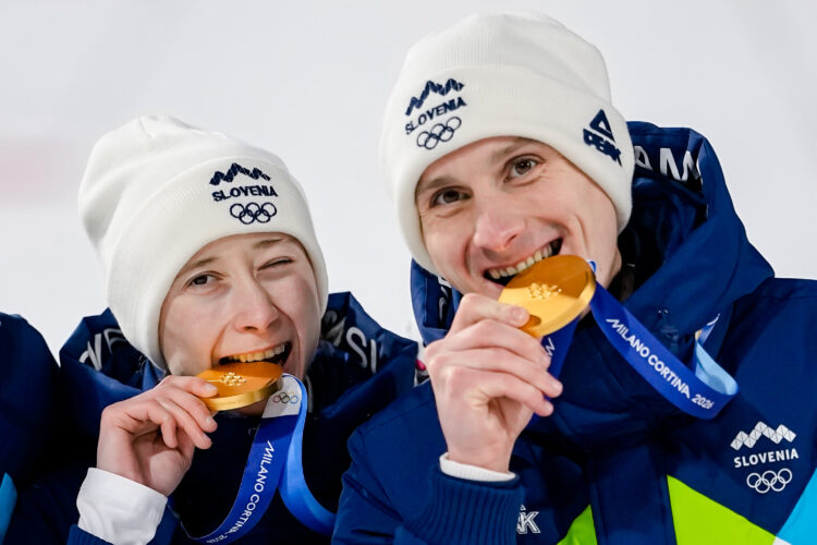 Slovenian siblings win Olympic gold in ski jumping